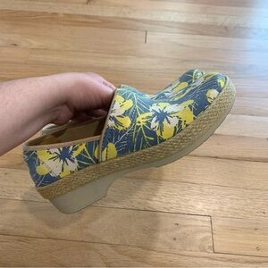 Dansko Women's Victoria Clog Tahiti Canvas Clogs Shoes Slip on Eur 38 US 7.5-8